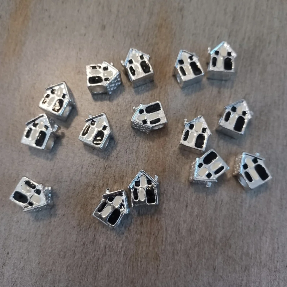20 Multicolored House Charm Beads Jewelry - Picture 6 of 6